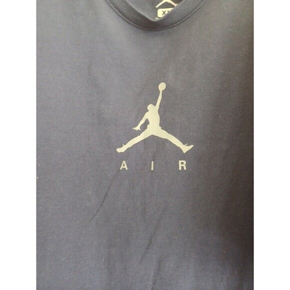 Nike Air Jordan set/2 Tshirts mens XL navy short sl. logo casual active athletic - Picture 5 of 9